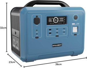 Tragbare Powerstation 1200 W Solargenerator mit LiFePO4 KOMPLETTSET Mobiler Stromversorgungsgenerator mit AC