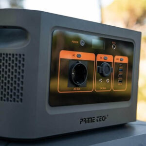 Prime Tech Tragbare Powerstation Solargenerator Stromerzeuger 515Wh 600W für Gartenreisen Camping Wohnmobil