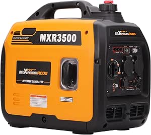 maXpeedingrods Inverter Stromerzeuger 3300 W Stromerzeuger Benzin Super Leise 4 Takt mit USB und 230 V Steckdosen