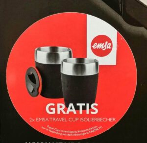 Krups Latt'Espress EA8298 Kaffeevollautomat inkl. 2 Emsa Isolierbecher