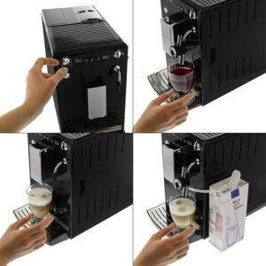 Melitta Caffeo Solo & Perfect Milk E957 – 103 Schlanker Kaffeevollautomat mit Auto – Cappuccinatore