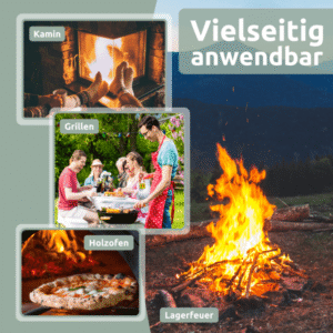 Brennholz Eiche Getrocknet in Kammer 25 cm 1RM – 1.6 SRM